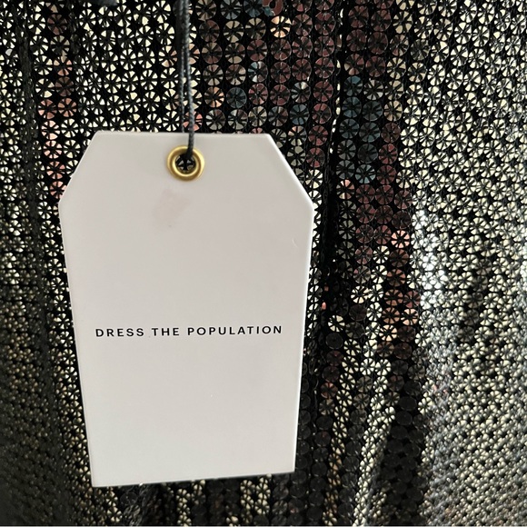 Dress the Population Dress - Zherra style size small - gold sequins with black - Picture 9 of 14
